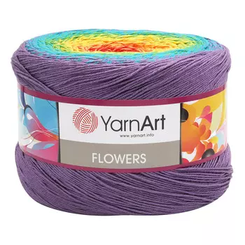 Пряжа YarnArt 'Flowers' 250гр 1000м (55% хлопок, 45% полиакрил) (277 секционный)