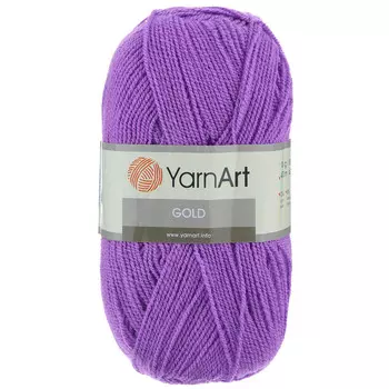 Пряжа YarnArt 'Gold' 100гр 400м (92% акрил, 8% металлик) (9002 фиалка)