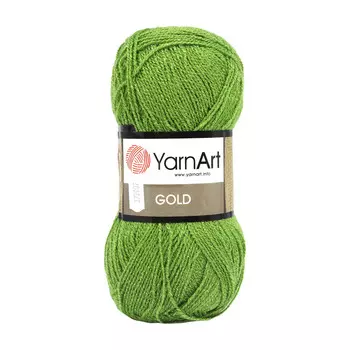 Пряжа YarnArt 'Gold' 100гр. 400м. (92%акрил, 8%метанит) (9046)