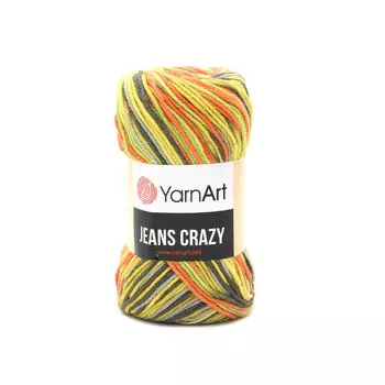 Пряжа YarnArt 'Jeans Crazy' 50гр 160м (55% хлопок, 45% полиакрил) (7201 секционный)
