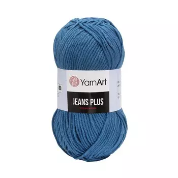 Пряжа YarnArt 'Jeans Plus' 100гр 160м (55% хлопок, 45% полиакрил) (17 синий)