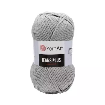 Пряжа YarnArt 'Jeans Plus' 100гр 160м (55% хлопок, 45% полиакрил) (46 серый)