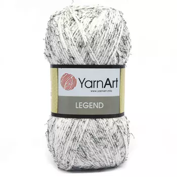 Пряжа YarnArt 'Legend' 100гр 300м (25% шерсть, 65% акрил, 10% вискоза) (8821 белый)