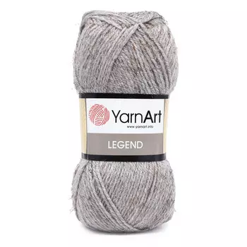 Пряжа YarnArt 'Legend' 100гр 300м (25% шерсть, 65% акрил, 10% вискоза) (8801 серый)