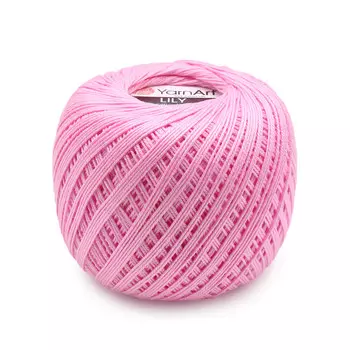 Пряжа YarnArt 'LILY' 50гр 225м (100% хлопок) (319 розовый)