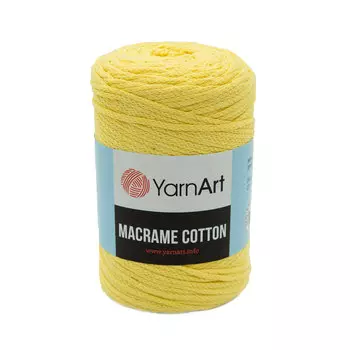 Пряжа YarnArt 'Macrame Cotton' 250гр 225м (80% хлопок, 20% полиэстер) (754 холодный желтый)