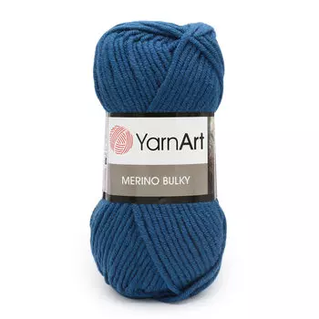 Пряжа YarnArt 'Merino Bulky' 100гр 100м (30% шерсть, 70% акрил) (551 василек)