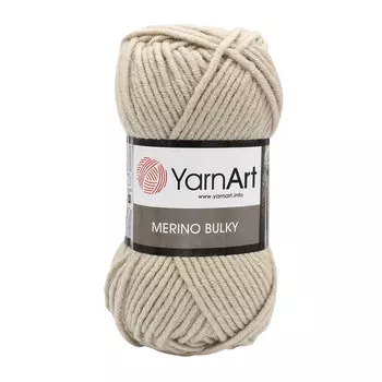 Пряжа YarnArt 'Merino Bulky' 100гр 100м (30% шерсть, 70% акрил) (033 св.бежевый)