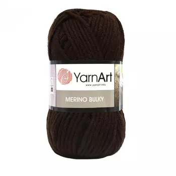 Пряжа YarnArt 'Merino Bulky' 100гр 100м (30% шерсть, 70% акрил) (116 шоколад)