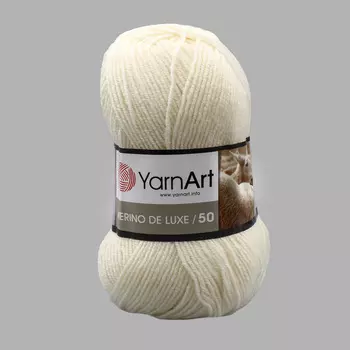 Пряжа YarnArt 'Merino de Lux' 100гр 280м (50% шерсть, 50% акрил) (502 молочный)
