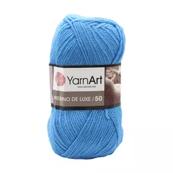 Пряжа YarnArt 'Merino de Lux' 100гр 280м (50% шерсть, 50% акрил) (600 голубой)