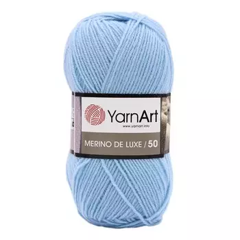 Пряжа YarnArt 'Merino de Lux' 100гр. 280м. (50%шерсть, 50%акрил) (215 св.голубой)