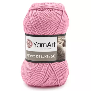 Пряжа YarnArt 'Merino de Lux' 100гр 280м (50% шерсть, 50% акрил) (597 розовый)