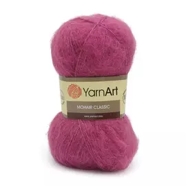 Пряжа YarnArt 'Mohair' 100гр 220м (70% мохер, 30% акрил) (144 лиловый)