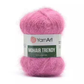 Пряжа YarnArt 'Mohair trendy' 100гр 220м (50% мохер, 50% акрил) (144 фуксия)