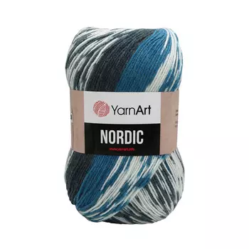 Пряжа YarnArt 'Nordic' 150гр 510м (20% шерсть, 80% акрил) (662 меландж)