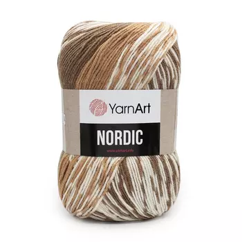 Пряжа YarnArt 'Nordic' 150гр 510м (20% шерсть, 80% акрил) (653 меландж)