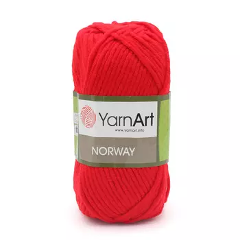 Пряжа YarnArt 'Norway' 100гр 105м (100% акрил) (41 красный)