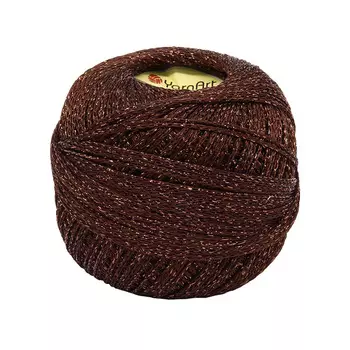 Пряжа YarnArt 'Paris' 50гр 210м (75% вискоза, 25% металлик) (326 коричневый)