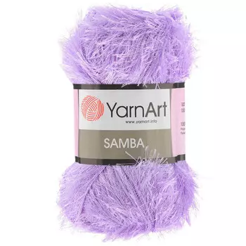 Пряжа YarnArt 'Samba' травка 100гр. 150м.( 100% п/э) (54 сирень)