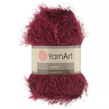Пряжа YarnArt 'Samba' травка 100гр 150м (100% полиэстер) (2028 бордо)