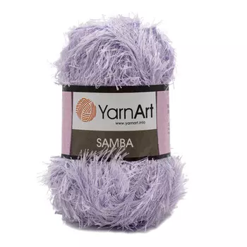 Пряжа YarnArt 'Samba' травка 100гр 150м (100% полиэстер) (06 бледно-сиреневый)