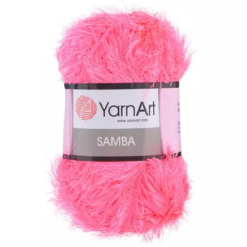 Пряжа YarnArt 'Samba' травка 100гр 150м (100% полиэстер) (08 розовый)