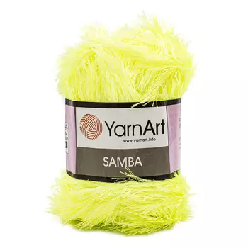 Пряжа YarnArt 'Samba' травка 100гр. 150м.( 100% п/э) (2052 неон-салат)