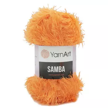 Пряжа YarnArt 'Samba' травка 100гр. 150м.( 100% п/э) (07 апельсиновый)