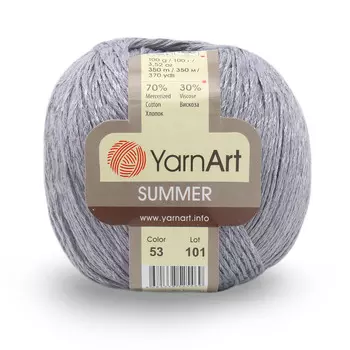 Пряжа YarnАrt 'Summer' 100гр 350м (70% хлопок, 30% вискоза) (53 джинсовый)