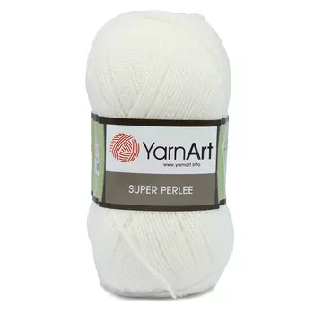 Пряжа YarnArt 'Super Perlee' 100гр 400м (100% акрил) (150 белый)