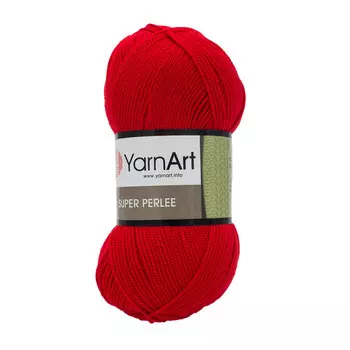 Пряжа YarnArt 'Super Perlee' 100гр 400м (100% акрил) (41 алый)