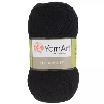 Пряжа YarnArt 'Super Perlee' 100гр 400м (100% акрил) (30 черный)