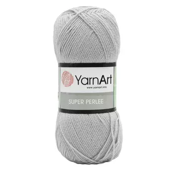 Пряжа YarnArt 'Super Perlee' 100гр 400м (100% акрил) (855 серый)
