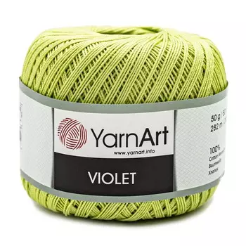 Пряжа YarnArt 'Violet' 50гр. 282м. меланж /однот. ( 100% хлопок) (5352 салат)