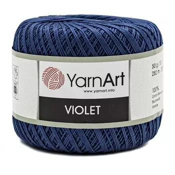 Пряжа YarnArt 'Violet' 50гр 282м (100% мерсеризованный хлопок) (0154 синий)