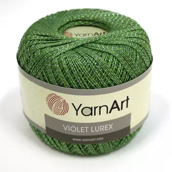 Пряжа YarnArt 'Violet Lurex' 50гр 282м (96% мерсеризованный хлопок, 4% металлик) (16332)