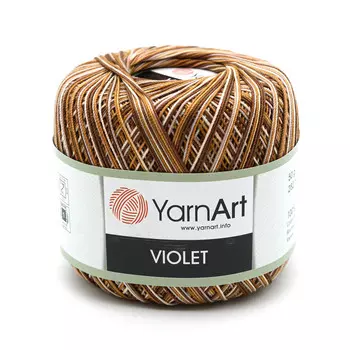 Пряжа YarnArt 'Violet Melange' 50гр 282м (100% мерсеризированный хлопок) (506 меланж)
