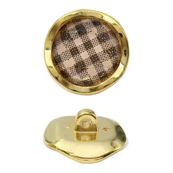 Пуговица CTI 0335 36L (золото/беж.черн.)