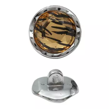 Пуговица CTI 0336 28L (никель/беж.черн)