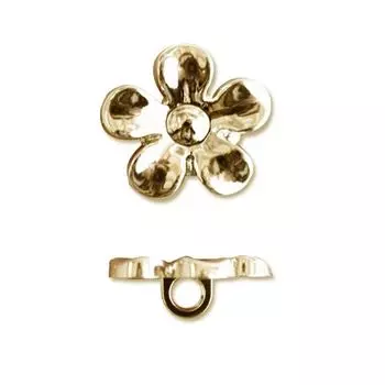Пуговица, Цветок (49020) 18мм (G золото)
