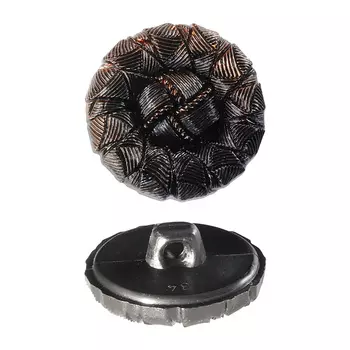 пуговица декоративная венок (коричневый)