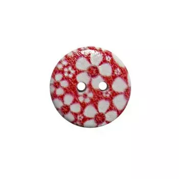 Пуговица деревянная, Цветы 15мм (цвет 310)