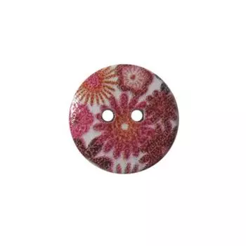 Пуговица деревянная, Цветы 18мм (цвет 116)