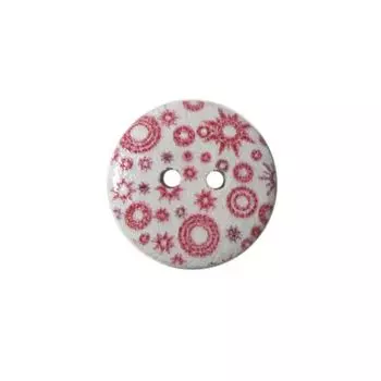 Пуговица деревянная, Цветы 18мм (цвет 127)