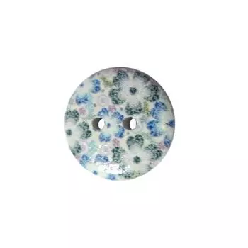 Пуговица деревянная, Цветы 18мм (цвет 12)