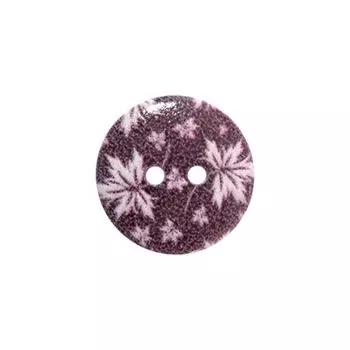 Пуговица деревянная, Цветы 18мм (цвет 147)