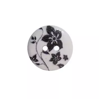 Пуговица деревянная, Цветы 18мм (цвет 170)