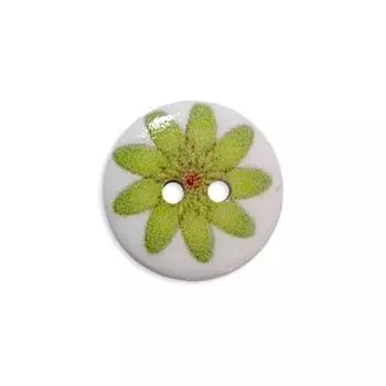 Пуговица деревянная, Цветы 18мм (цвет 175)