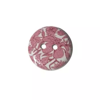 Пуговица деревянная, Цветы 18мм (цвет 22)